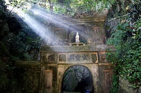 A gateway leading to Huyen Khong Cave in the Marble Mountains