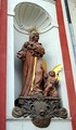 Statue of St. Monica on the façade of a former Augustinian church in Tábor, Czech Republic, c. 1700