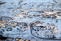 Left: Satellite view. Right: Aerial view of Nuuk