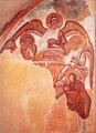 Неизокефальное изображение ангелов. Фреска церкви Спаса Преображения в Новгороде. Феофан Грек. 1378 г.
