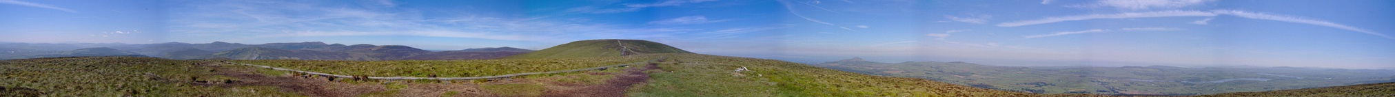  Southern slope of Djouce showing its OPW boarded pathway to its summit