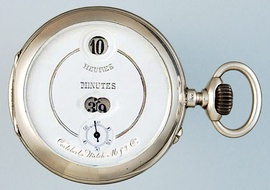 Cortébert digital mechanical pocket watch (1890s)