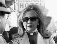 Manipulated content: an intentionally deceptive photoshopped image of Hillary Clinton over a 1977 photo of Peoples Temple cult leader Jim Jones