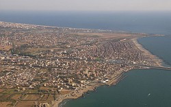 Aerial view of Fiumicino