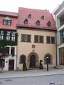 Martin Luther's Death House, considered the site of Luther's death since 1726. However the building where Luther actually died (at Markt 56, now the site of Hotel Graf von Mansfeld) was torn down in 1570.[258]