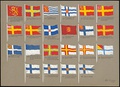 More proposed flags of Finland 1862–1918, compiled by Olof Eriksson.