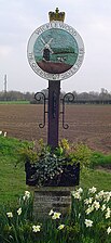 Signpost in Wicklewood