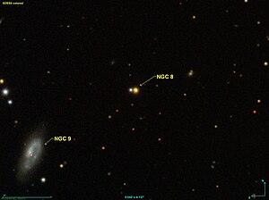 NGC 8 и NGC 9. Фотография, полученная в рамках проекта SDSS