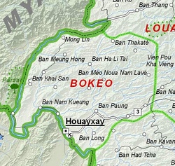 Map of Bokeo province