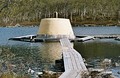 The Treriksröset cairn located at the point where Sweden, Norway and Finland meet.