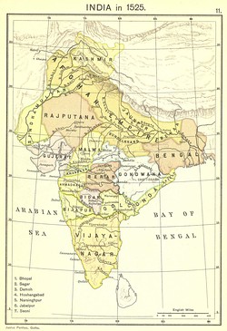Sindh Sultanate in 1525 alongside Multan Sultanate