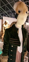 Costumes worn by Bill during the series, on display at the Doctor Who Experience