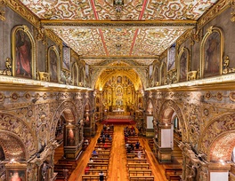 Interior of the basilica of San Francisco