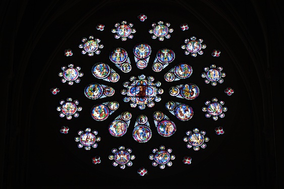 The west rose window c. 1215