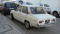 Rear view of late model Mazda 1300 sedan (Europe)