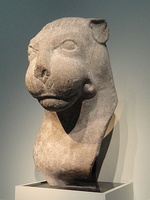 Head of a lion, from Gateway pillar at the Amaravati Stupa