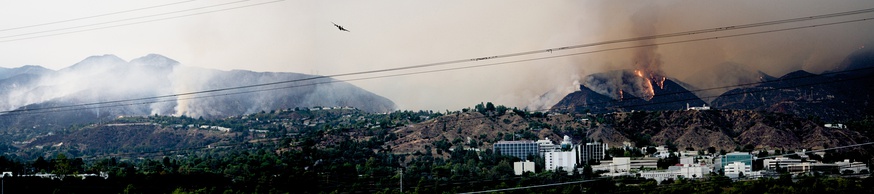  2009 California Wildfires at NASA/JPL showing the tinder-dry fuel being quickly consumed and aerial firefighting efforts to stop the blaze.