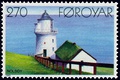 Lighthouse of Borðan, Nólsoy 1893 Issued: 23 Sept 1985