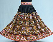 Kutchi embroidery long skirt