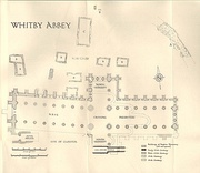 Plan of Whitby Abbey showing the various periods of building[21]