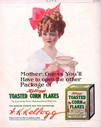 Advertisement for Kellogg's Toasted Corn Flakes from the July 21, 1910 issue of Life magazine