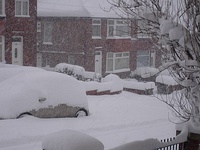 Snow falling in Gleadless, 1 December 2010