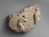Fragment from a Roman relief; c. 138–161 AD; height: 8¼" (20.9 cm); Metropolitan Museum of Art (New York City)