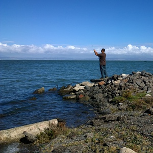 Fisherman at Coyote Point