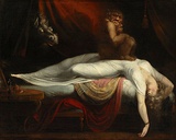 John Henry Fuseli, The Nightmare (1781), oil on canvas, 101.6 cm × 127 cm., Detroit Institute of Arts