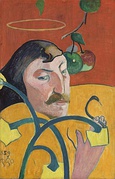 Paul Gauguin, Self-Portrait with Halo and Snake, 1889