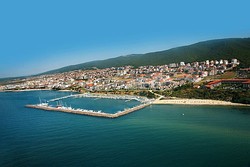 Sveti Vlas with the Dinevi Marina