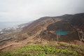 The volcanic crater of Mount Usu, with Tōyako on the left