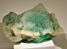 Picture of really green fluorite rock from William Wise Mine in Poocham (Westmoreland) NH