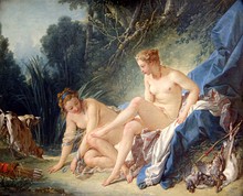 François Boucher, Diana Leaving the Bath, 1742