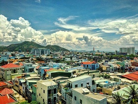 Quy Nhon city seen from above