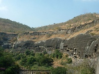 Some of the 29 Ajanta Caves