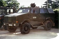 ATF Dingo 1 del Ejército Alemán desplegado en Kosovo.