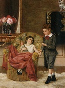 El joven médico (Le petit docteur). Albert Roosenboom, siglo XIX.