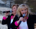 Elisabeth Andreassen and Hanne Krogh performing as Bobbysocks! in 2010.