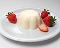 Bavarian cream with strawberries