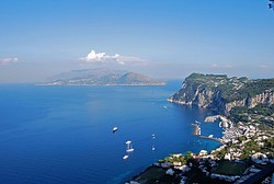 View from Villa San Michele towards Marina Grande