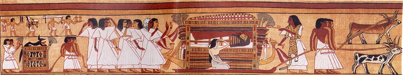  A funeral procession depicted in the Book of the Dead (Extract from the Papyrus of Ani, 19th Dynasty, c. 1250 BCE)