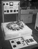 Phonogene (1953), a tape machine for modifying the sound structure, developed by Pierre Schaeffer et al.  at GRMC