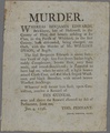 Murder poster 1796, using one inline initial.