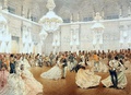 М. Зичи. Бал в Концертном зале Зимнего дворца во время официального визита шаха Насир-ад-Дина в мае 1873 года
