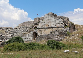 Right entrance of the ancient Greek theatre