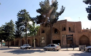 Exterior view of Shah Abbasi Caravansarai of Nishapur. Part of the national heritage list of Iran.
