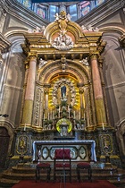 Altar de la iglesia de Nuestra Señora de Sameiro.