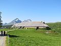 Reconstructed long-house at Lofotr, Norway, 500 AD