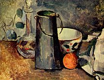 Paul Cézanne. Tazón y lechera (1879).